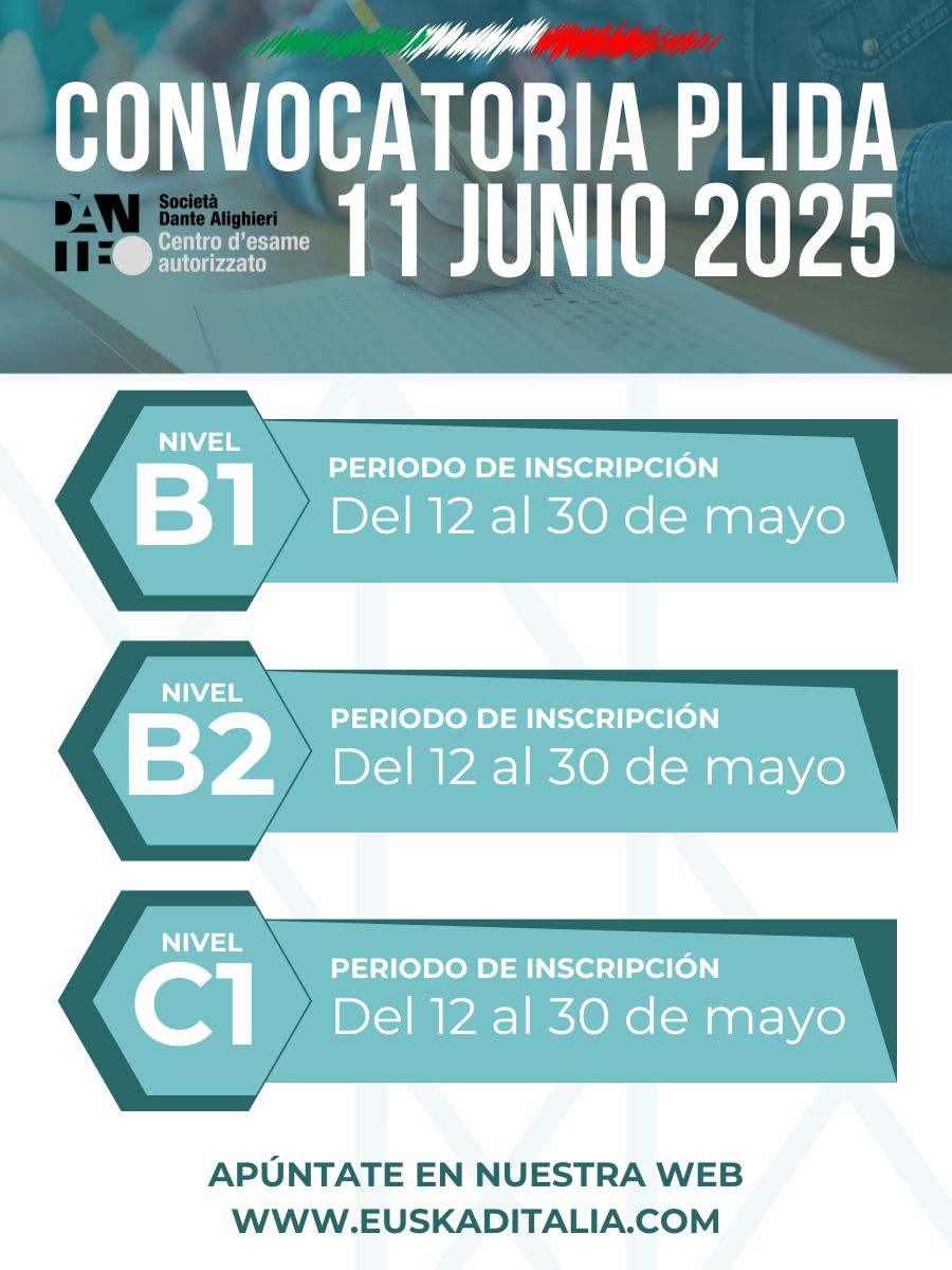 Fechas PLIDA verano 2025